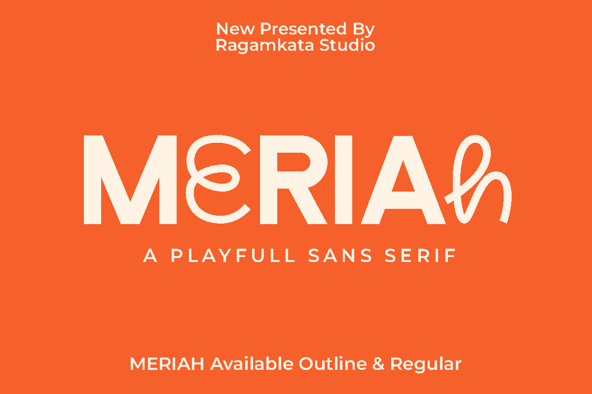 Mirah Lettering Meriah Font